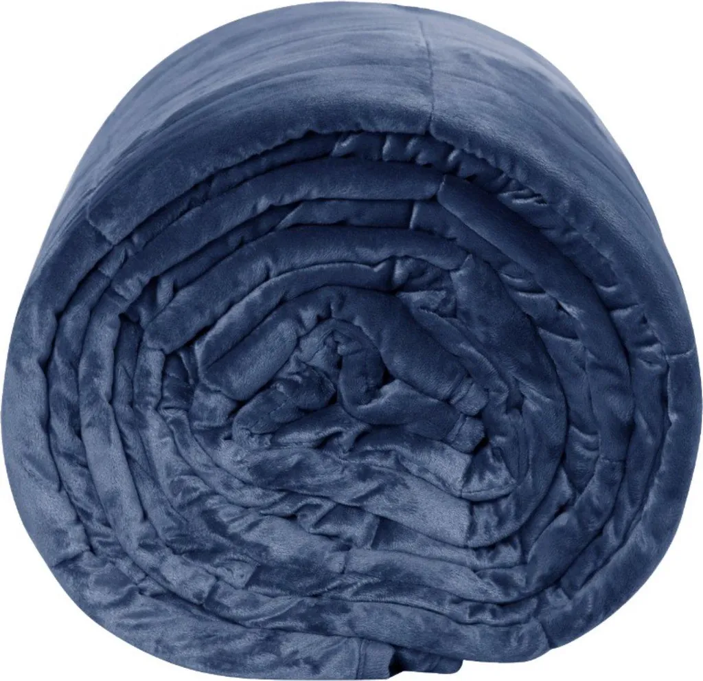 Happyment Weighted Blanket 9kg Blu - Ottimizzazione Sonno e Stress - 5