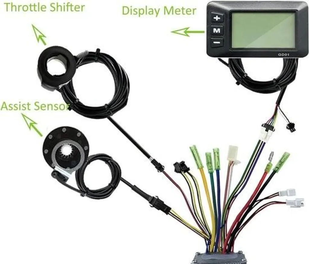 Kit contrôleur de moteur vélo électrique 250W 350W pour conversion VAE