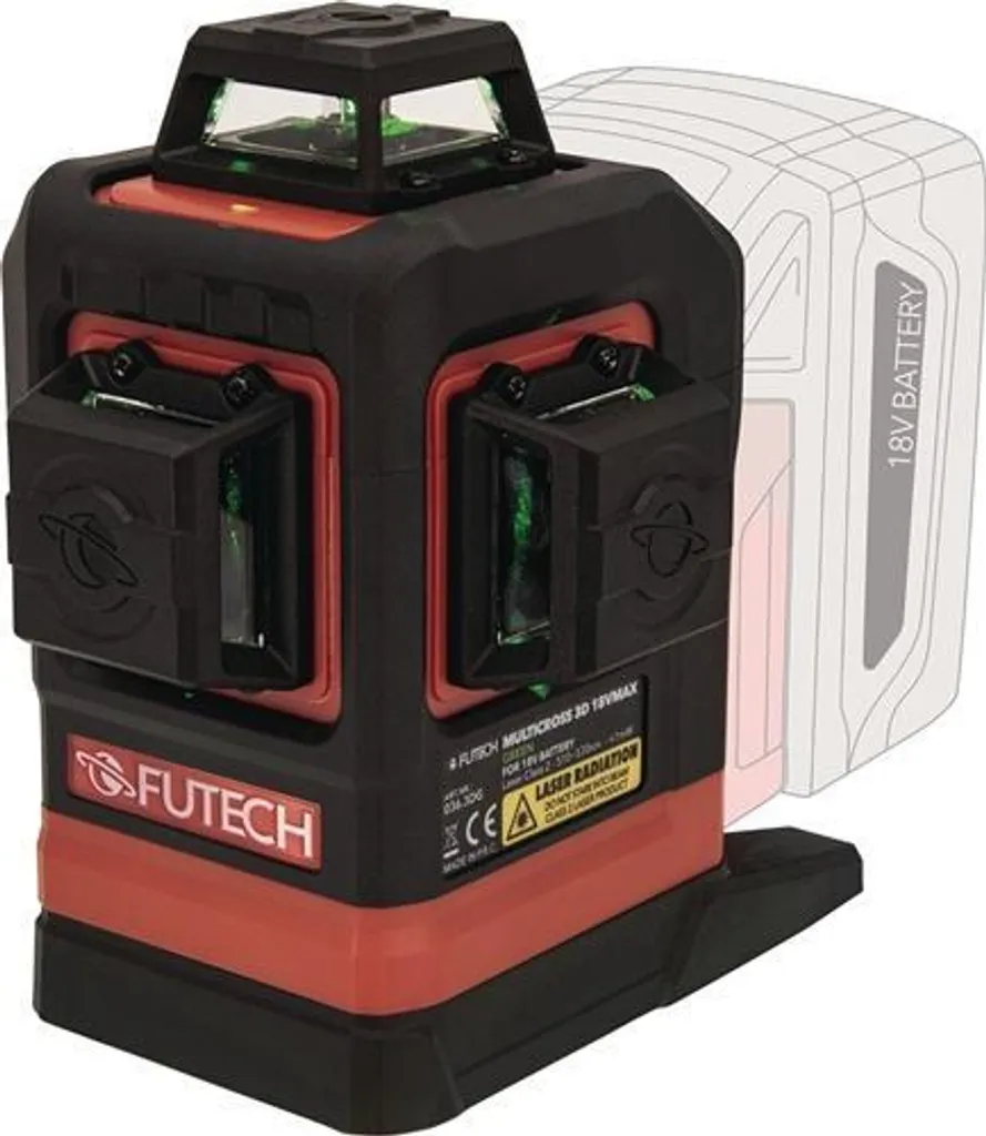 Laser multilignes Multicross 3D vert 120m avec précision de 0.2 mm/m - 2