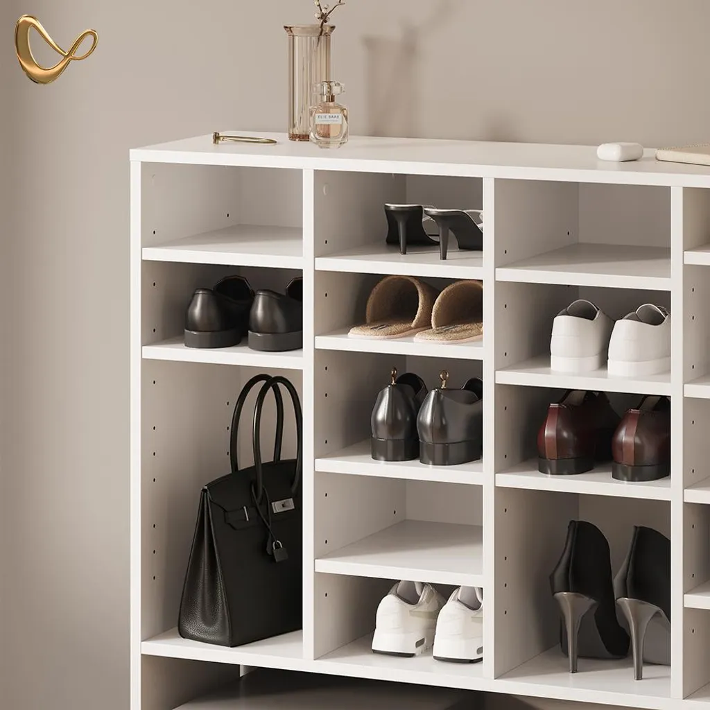 Armoire à chaussures Livinity Liguria Blanc 20 compartiments Model 58729