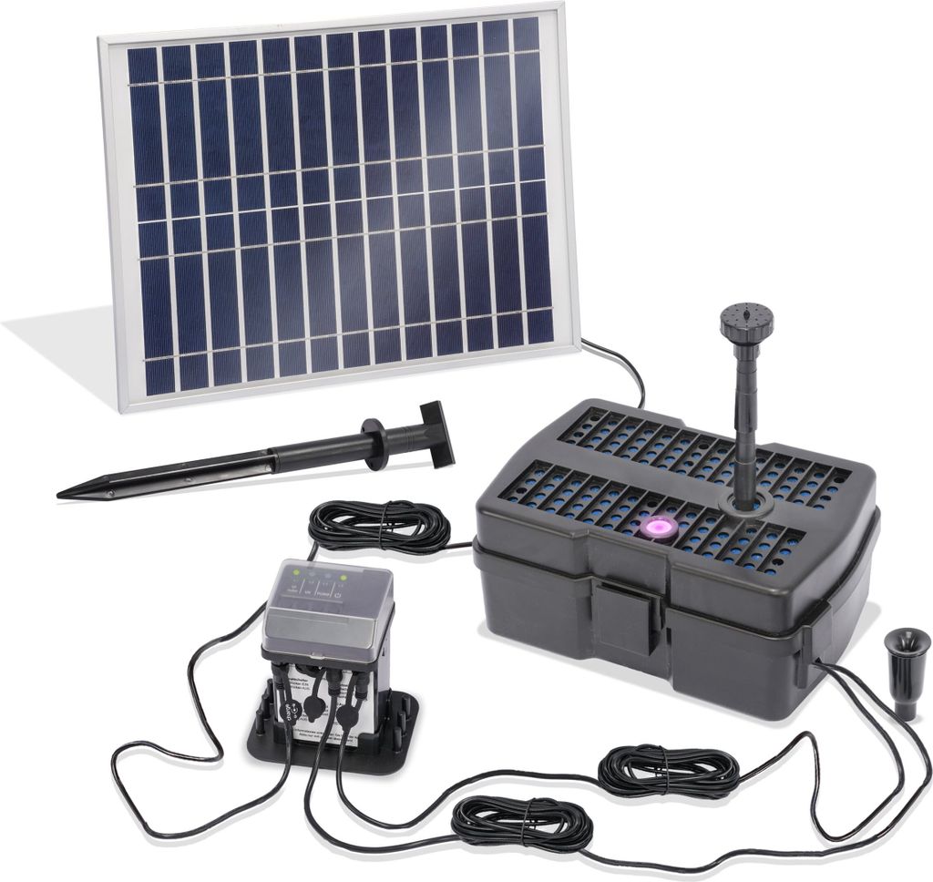 esotec Solar Teichfilter mit UV-Lampe 12/80 mehrstufige Produktbild 