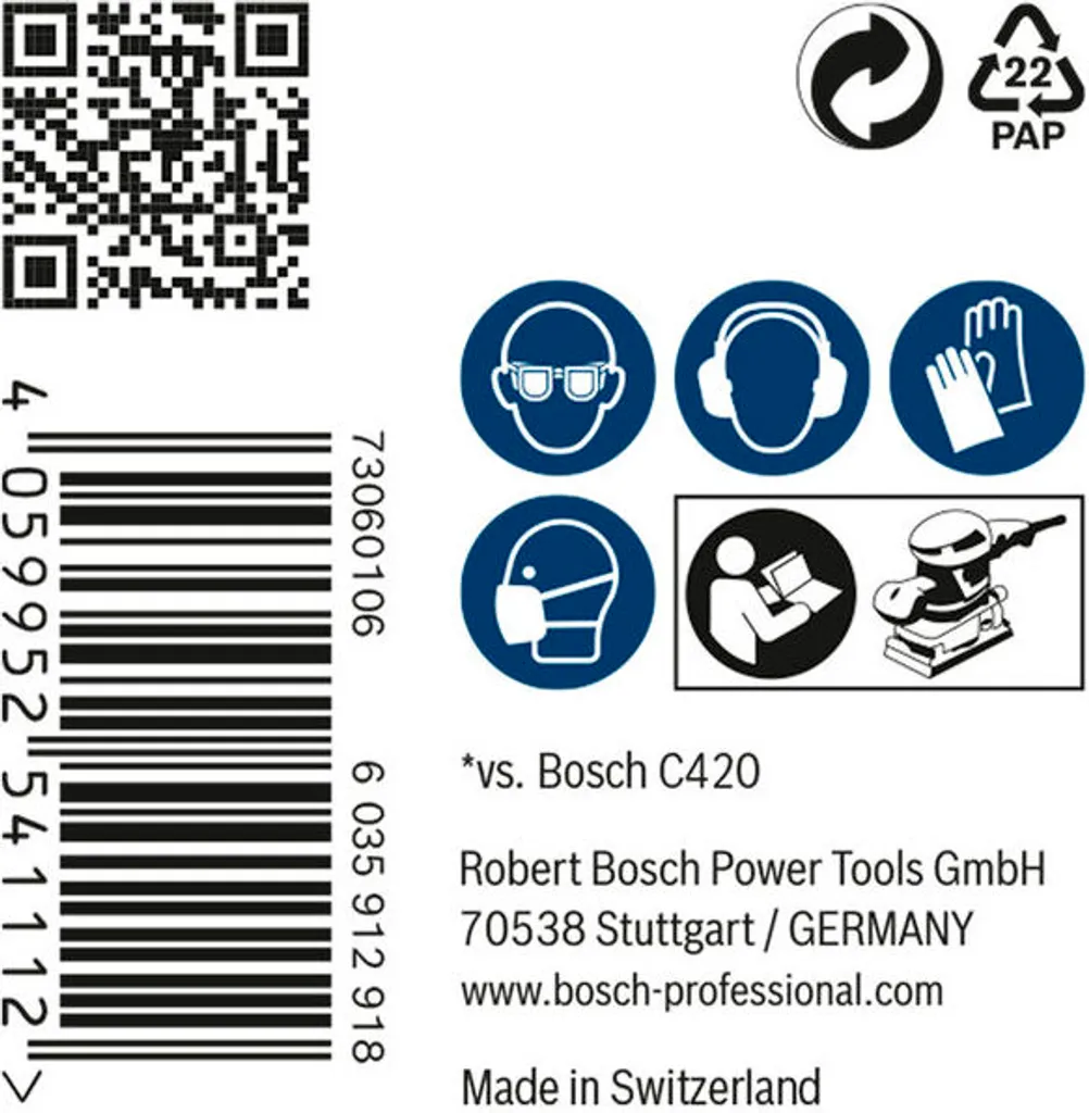 Set 50 Abrasivi a Rete Bosch EXPERT M480 115x230mm G220 per Professionisti - 5