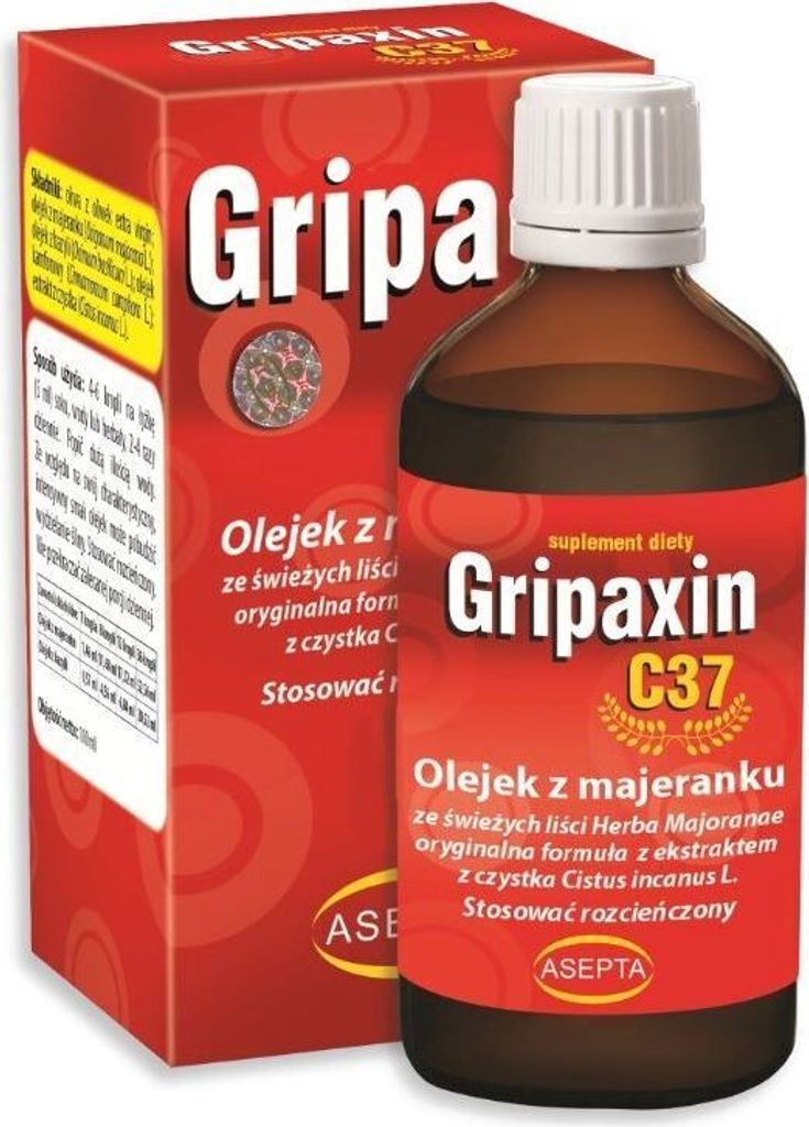 ASEPTA Gripaxin C37 30 ml - Majoran- und Basilikumöl + Extrakt. aus der Säuberung