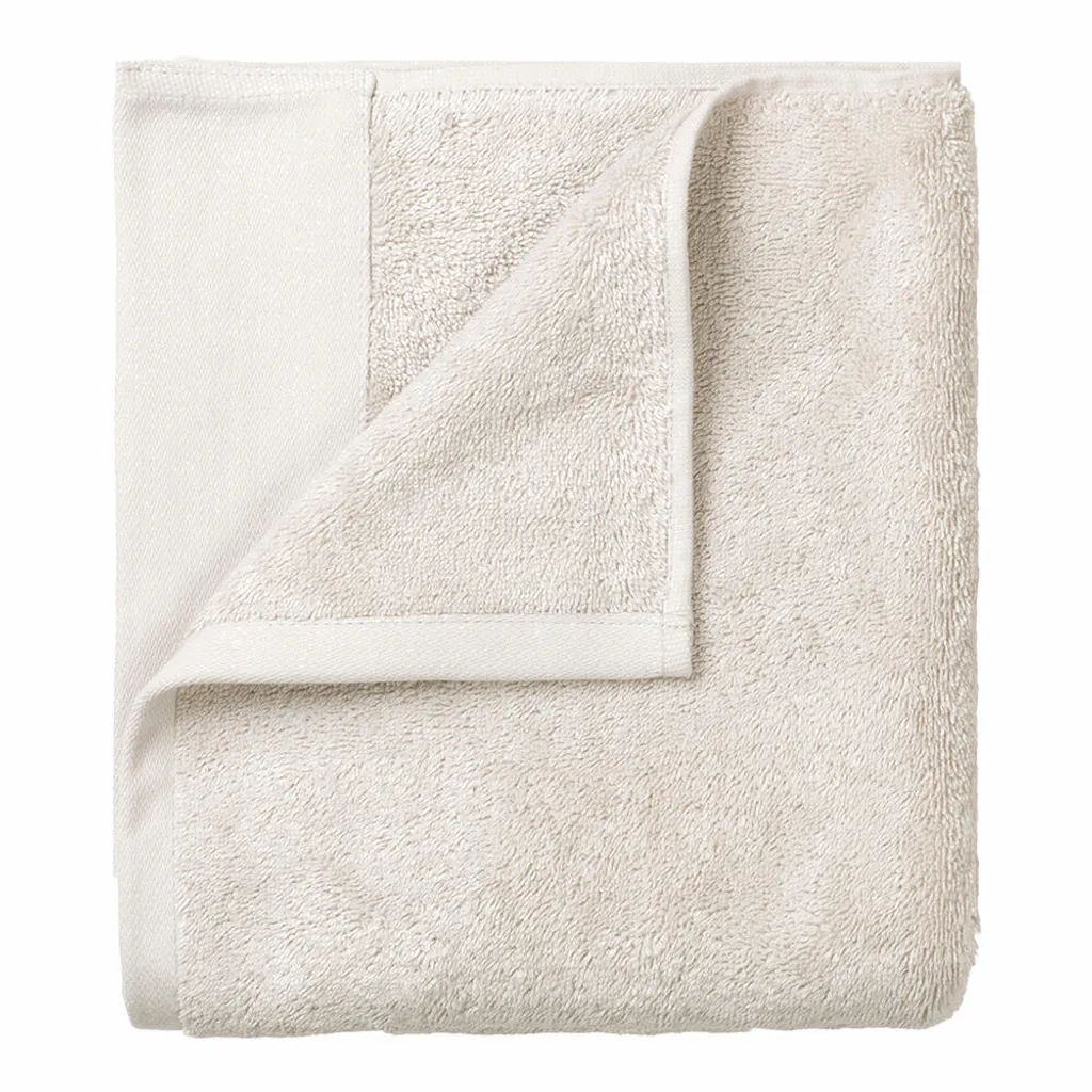 Blomus RIVA Set 4 Asciugamani Ospiti Moonbeam 30x30 Cotone Bio 69130