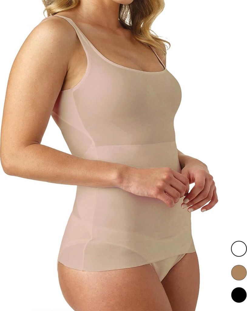 Naomi & Nicole Shapewear Damen - Unterhemd Bauchweg Hemd (S-XXL) Body Shaper Damen Shaping Unterwäsche Damen - Figurformende Wäsche