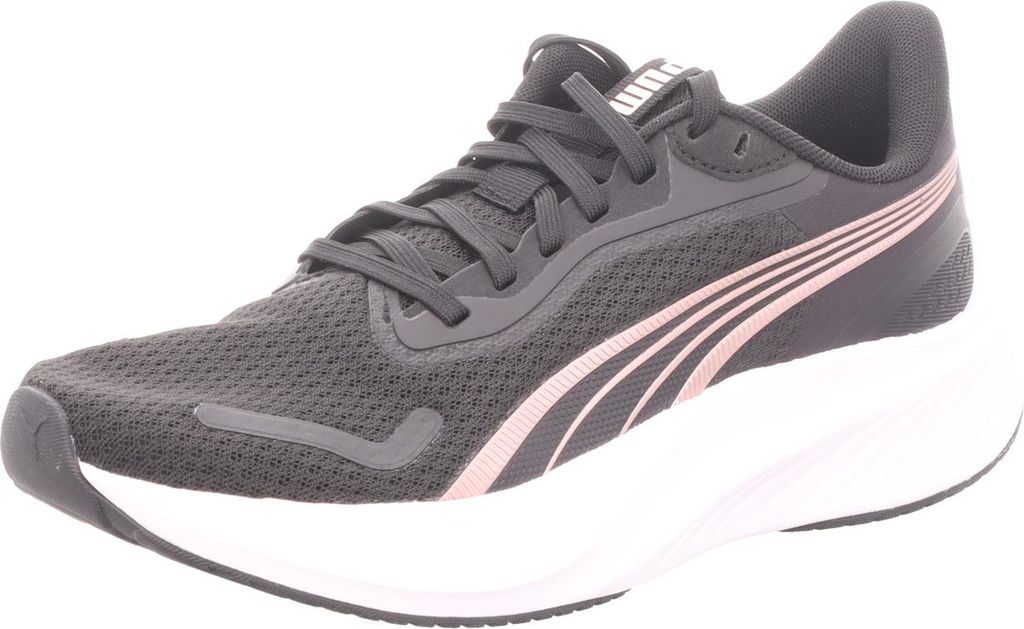 Puma Damen-Sneaker Pounce Lite Schwarz-Rose-Gold-Weiß, Farbe:schwarz, UK Größe:51/2