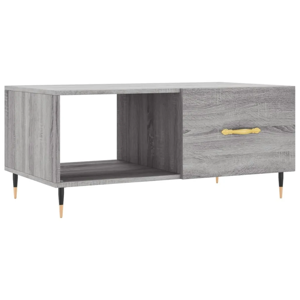 Tavolino da Caffè Grigio Sonoma 90x50 cm - Arredo Casa Moderno