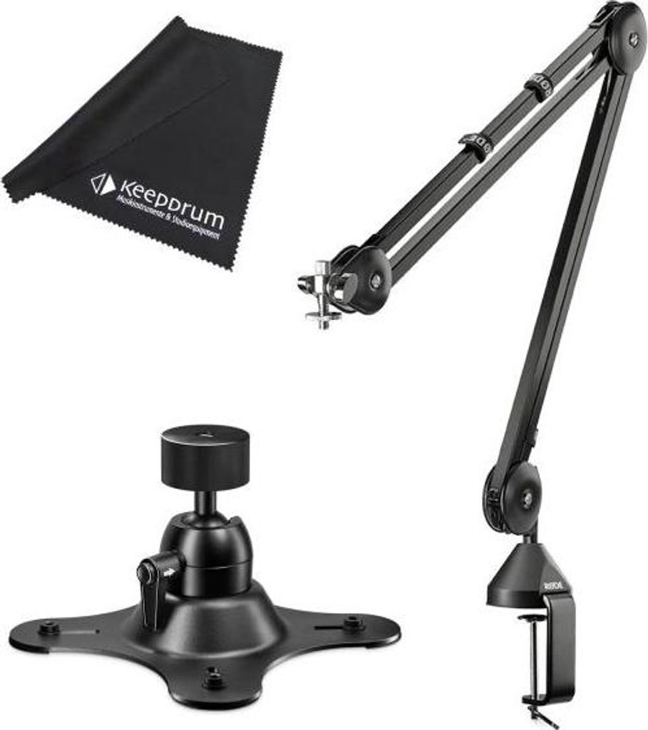 Rode PSA-1 Tisch-Mikrofonarm mit Vesa Halterung und Mikrofasertuch