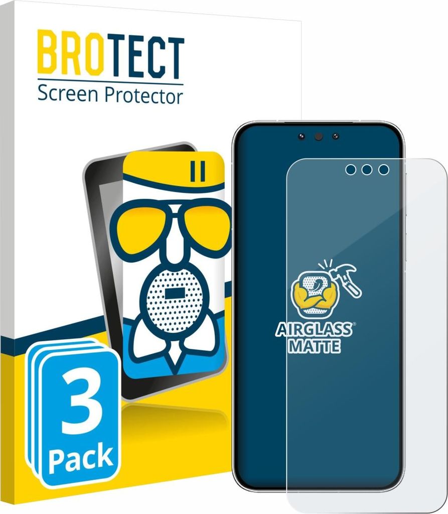 3x BROTECT Entspiegelungs Schutzglas für Huawei Mate 80 Schutzfolie Panzer Folie Glas Display Schutz matt