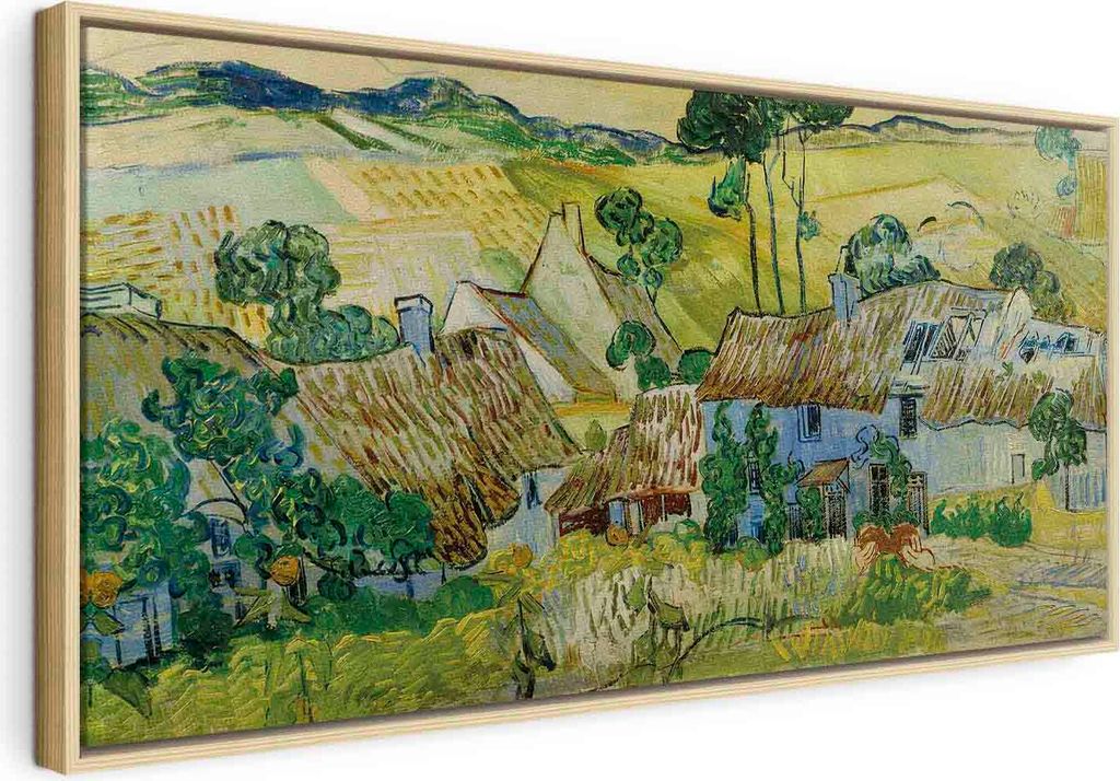 Italienischer Leinwand Leinwandbild - Farms near Auvers Produktbild 
