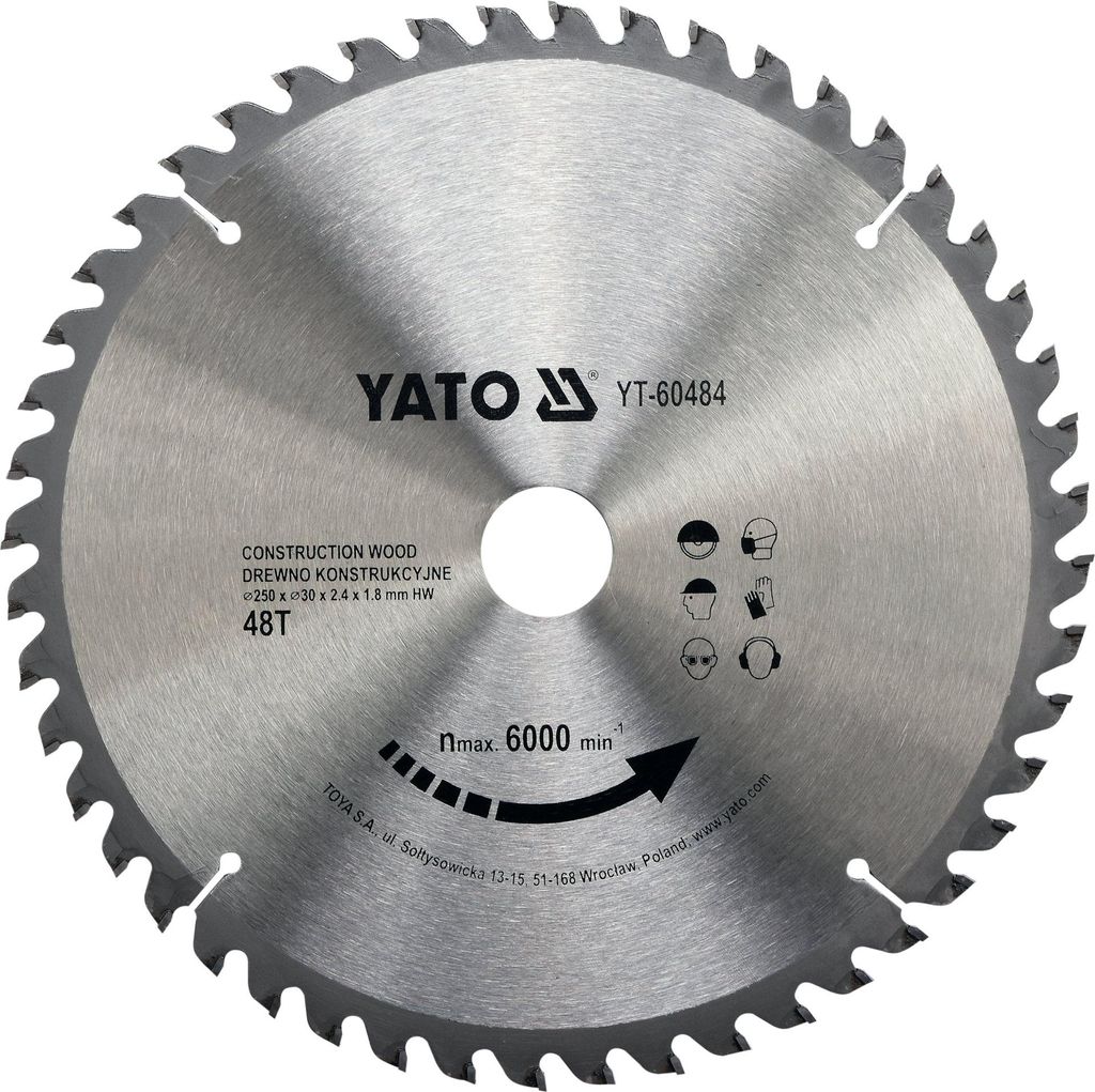 YATO Trennscheibe Winkelschleifer YT-60484 1.8mm 250mm 30mm Produktbild 
