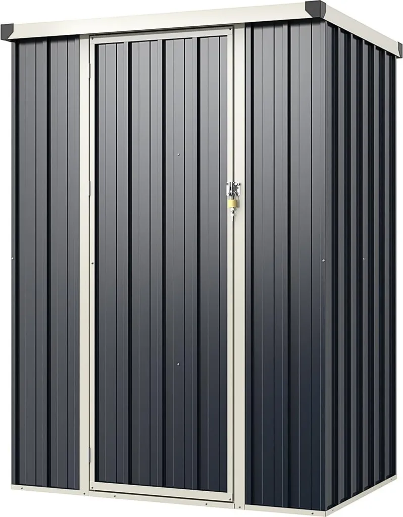 Armoire de jardin en métal traité - Petit cabanon de stockage extérieur