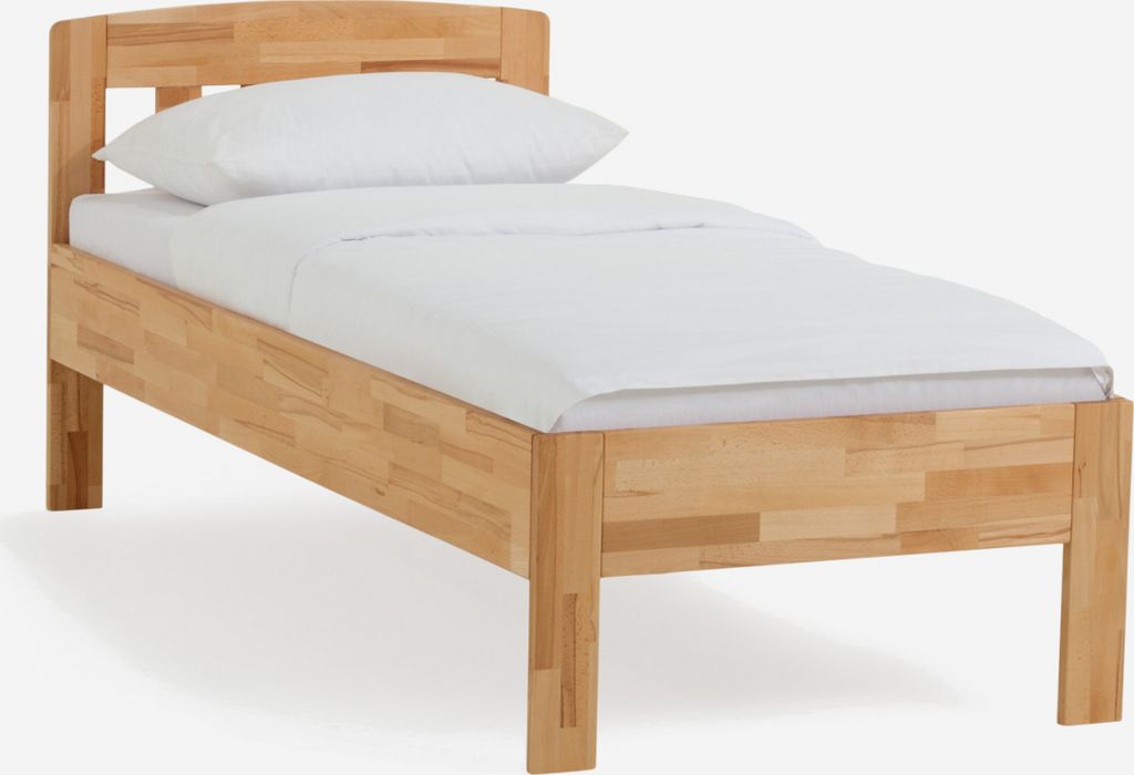 Dico Massivholz Einzelbett Komfortbett Seniorenbett 420.03, Buche wenge lackiert 90x210 cm