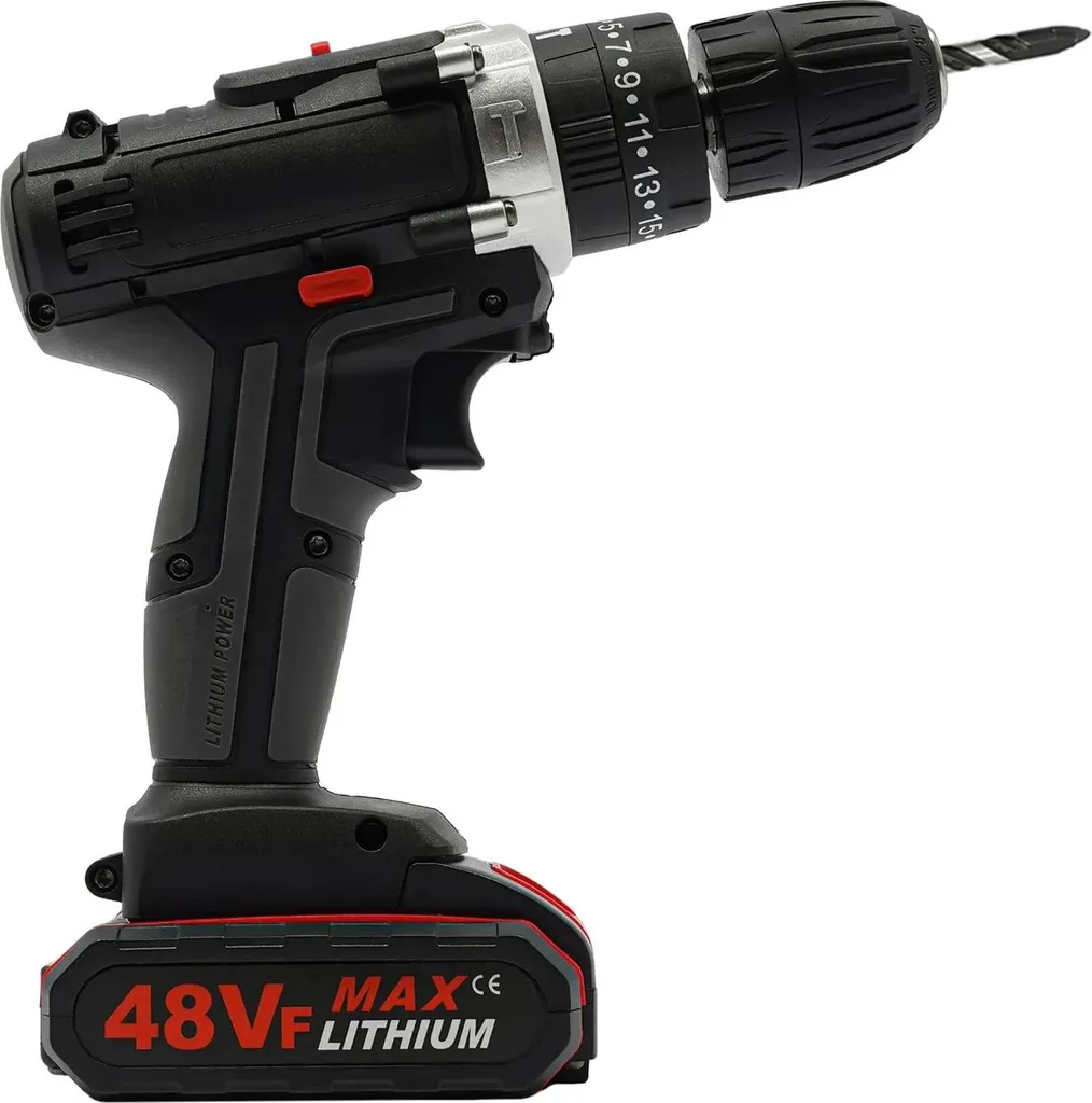 Perceuse-visseuse sans fil 10mm 28Nm Mandrin auto Noir - Appareil Seul