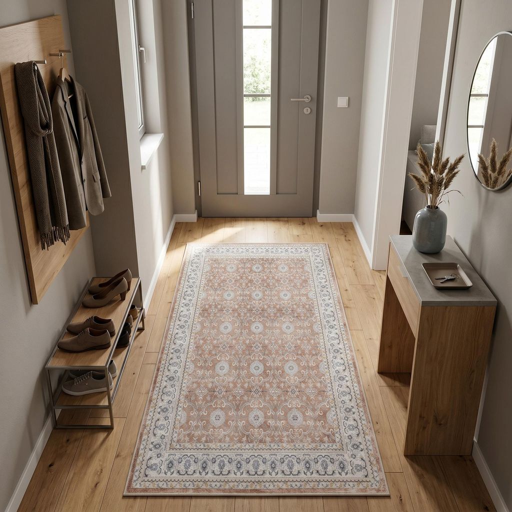 Carpetsale24: Umývateľný koberec, vintage štýl, krátky Obrázok produktu 