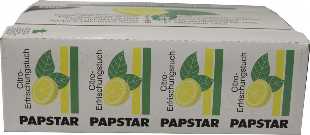 Papstar Erfrischungstücher mit Citrusduft 14 x 14 cm 200 Produktbild