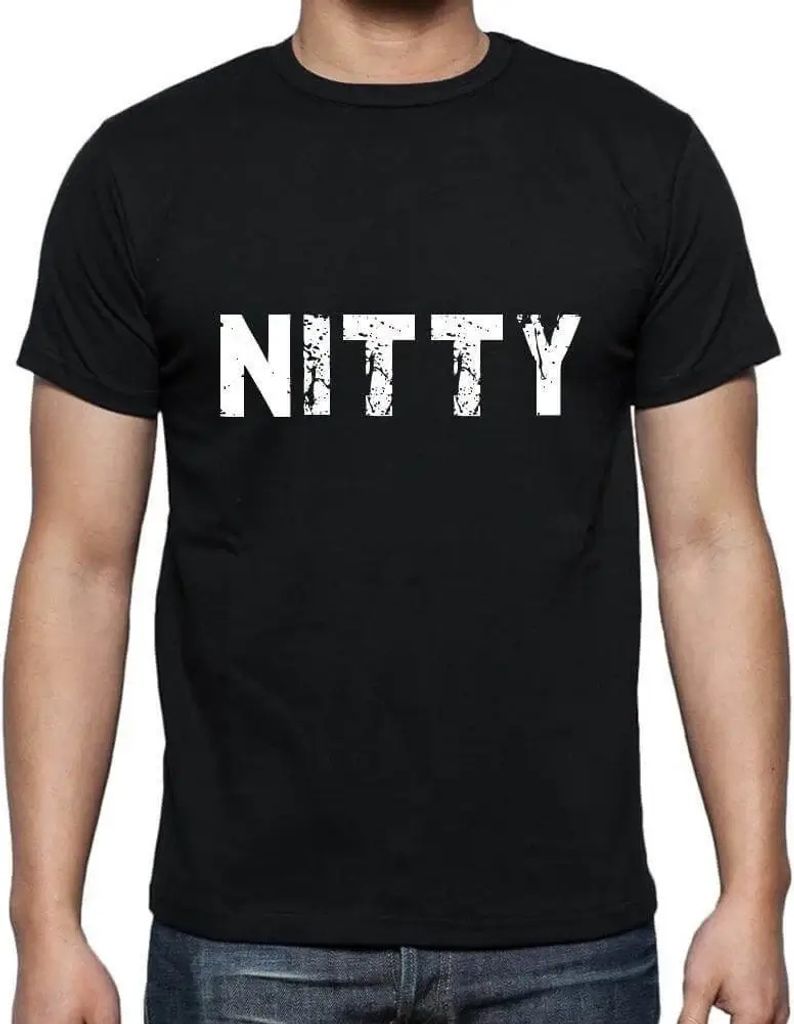 Herren Grafik T-Shirt Nitty Öko-Verantwortlich Vintage Jahrgang Kurzarm Lustige Druck Geburtstag Geschenk Mann