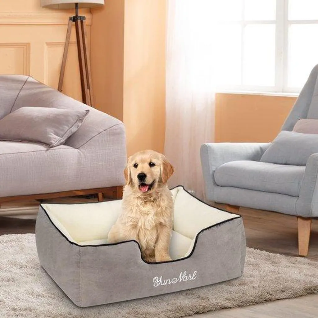 Panier pour chien déperlant et respirant - Couchage moelleux format moyen 75cm