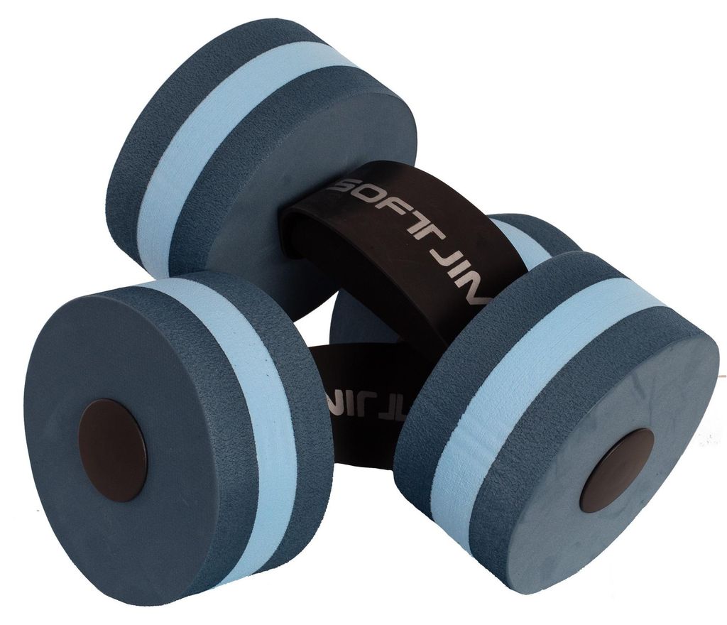 Zweifarbiges Aquaerobic-Hantelset Blau/Blau