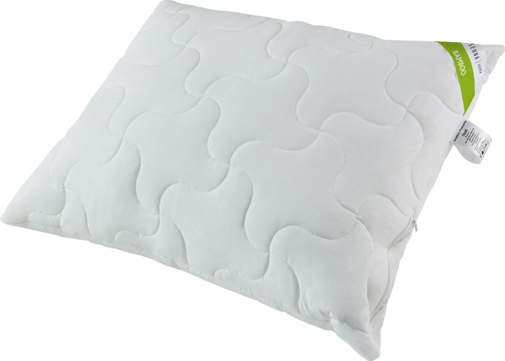 Kissen, Kopfkissen 60x60 BAMBOO ECO Senna Home, natur, Produktbild 