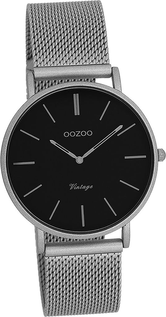 Oozoo Metall Damen Uhr matt Analog Quarzuhr Armband silber Timepieces D2UOC9930A