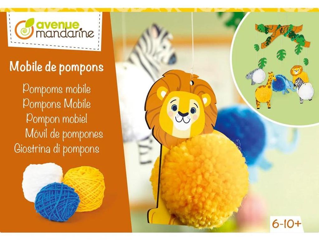 Kreativbox Pompons, Wüstentiere