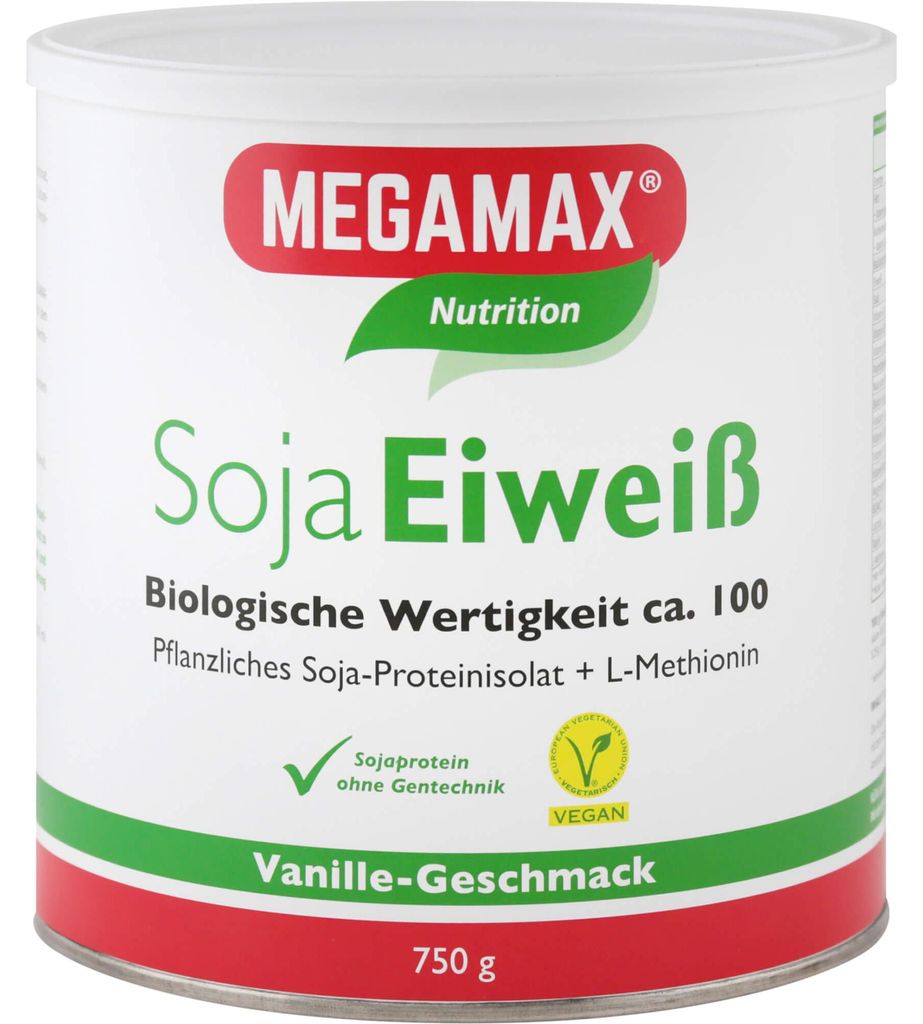 Megamax Soja Eiweiß Vanille Pulver 750 g