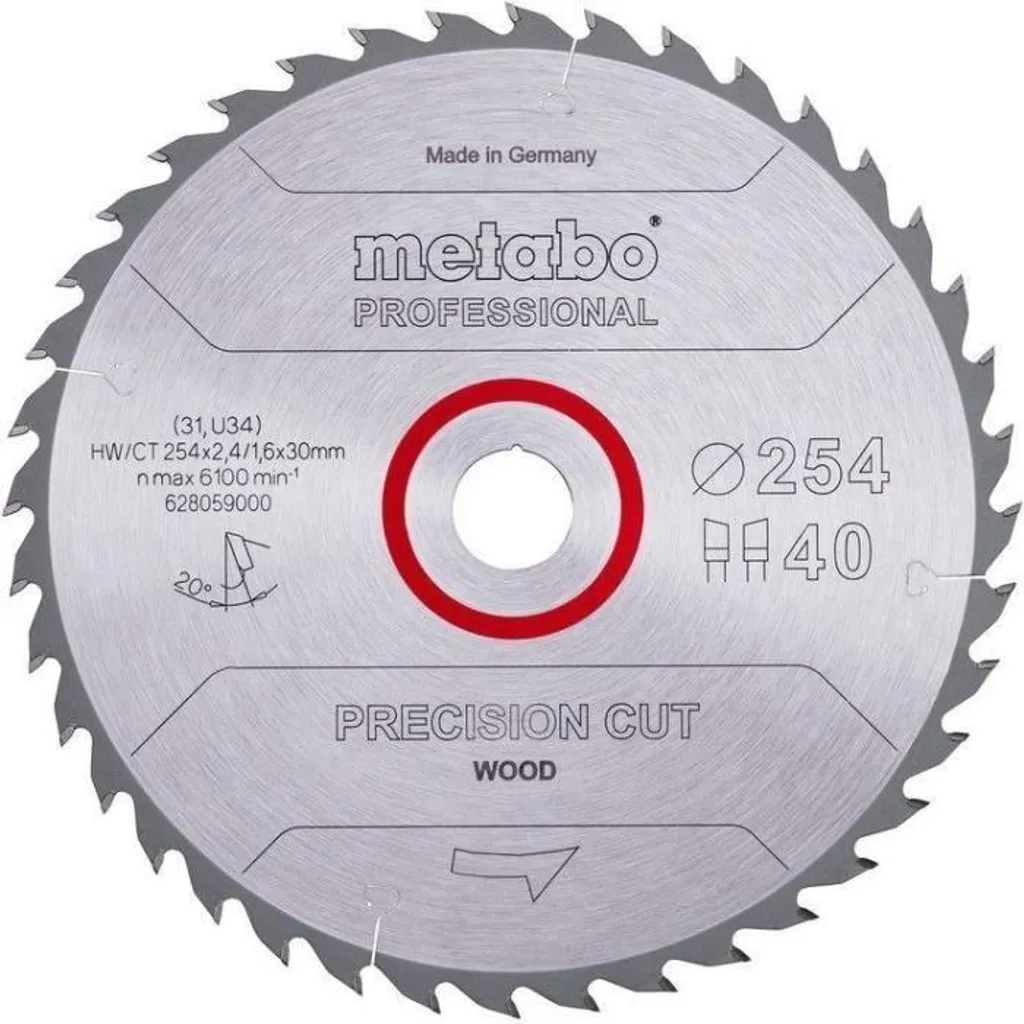 Offerta Lama Metabo 254x30 Z40 Precision Cut - Il Top per il Legno