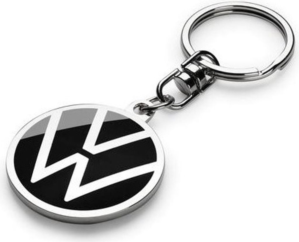 Originální klíčenka VW PREMIUM s logem chrom černá Obrázek produktu 