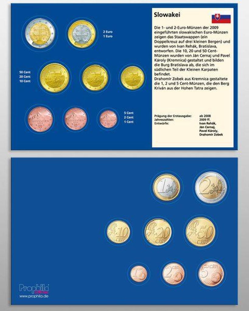 Prophila Collection 100 Münz-Tabletts Slowakei
