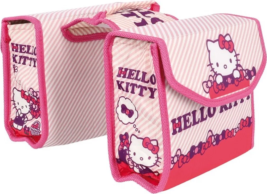 Sac à dos vélo fille Hello Kitty rose : fini les objets perdus en balade