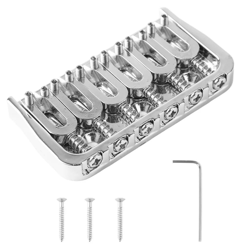 Chevalet de guitare en laiton et chrome pour remplacement et entretien