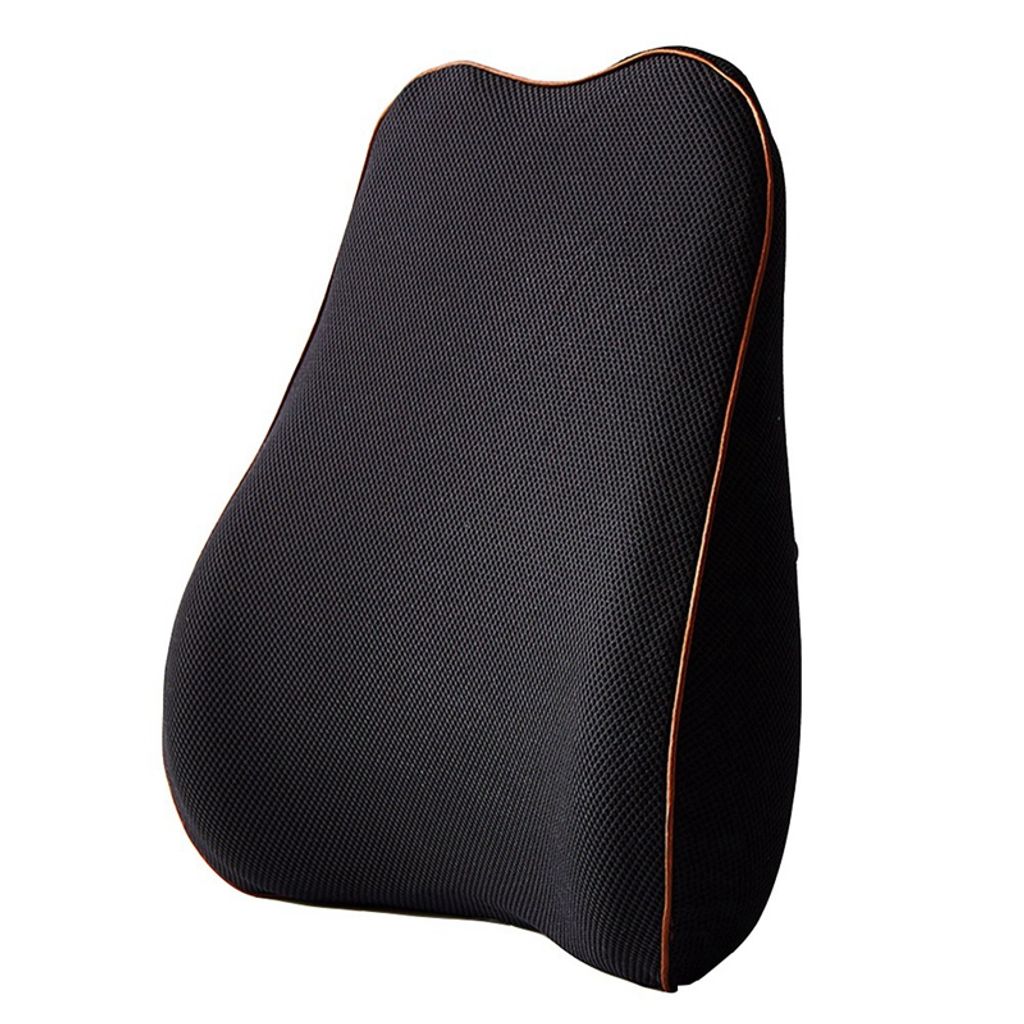 Sitzen und lehnen Memory-Schaum Lendenwirbelsäule Rückenstützkissen  Sitzkissen Unterstützung Rückenkissen Rückenlehne für Bürostuhl Autositz