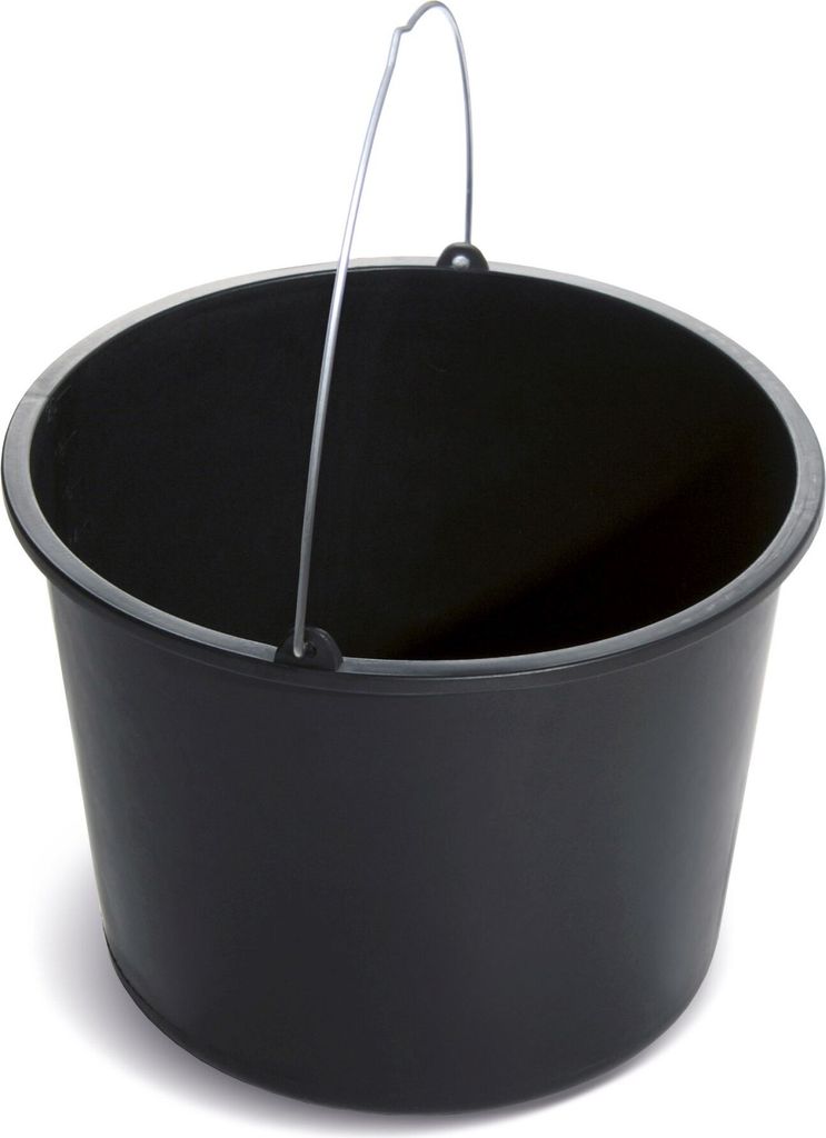 Vědro stavební BUCKET - objem: 12 l, barva: černá Immagine del prodotto 