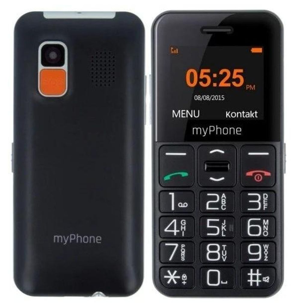 myPhone Halo Easy 4,32 cm (1,7") 70 g Nero, grigio Telefono Immagine del prodotto 