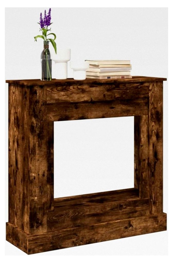 Kaminumrandung Räuchereiche 90x30x90cm Holzwerkstoff