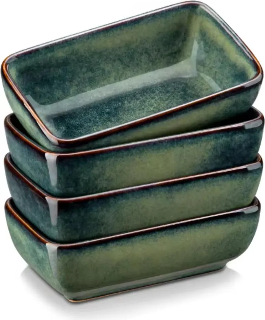 Set da portata Bellagio Naturale - 4 pezzi - 4 persone - Verde - Servizi da tavola - Piatti da portata - Piatti fondi - Piatti per la colazione - Porzioni - Porzioni da cucina