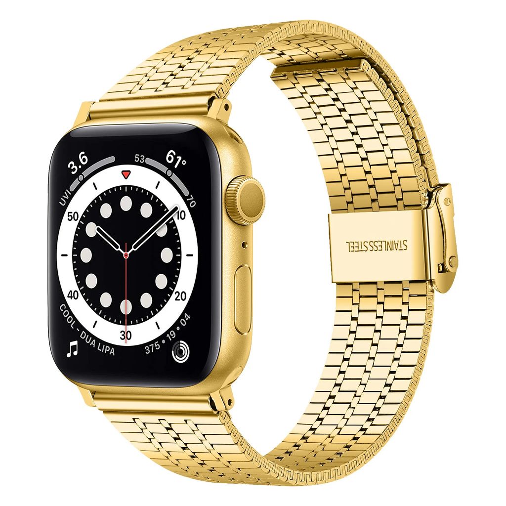 Strap-it Apple Watch Edelstahlarmband (Gold)