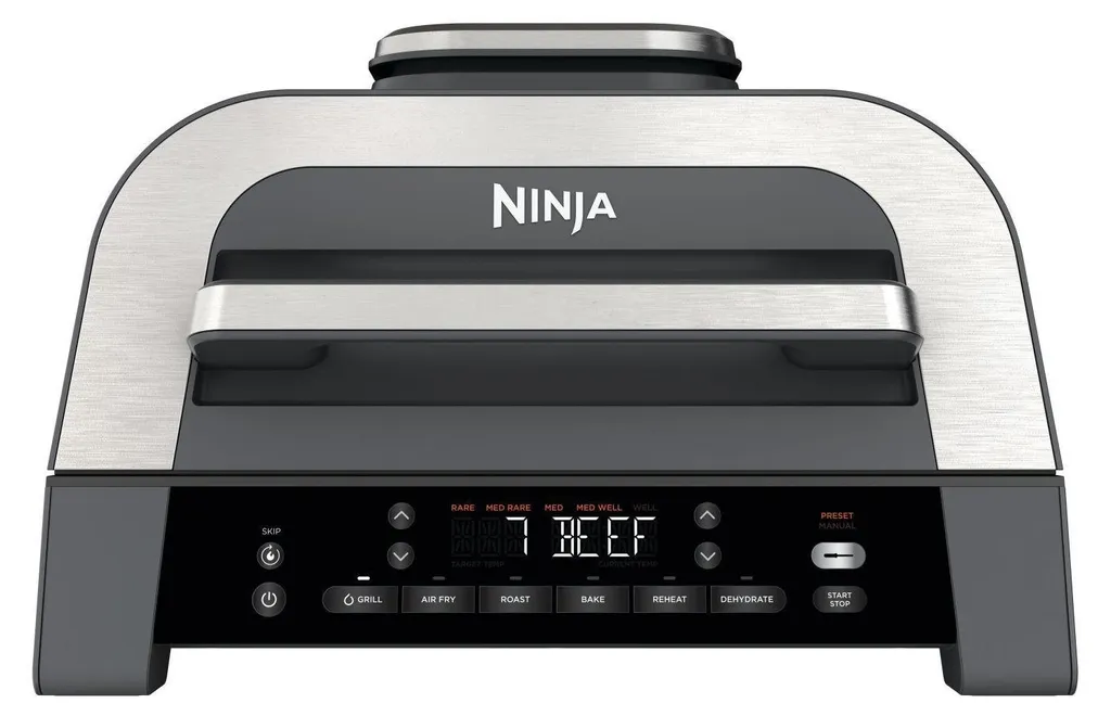 Grill Électrique Ninja Foodi Smart XL pour Cuisine Saine et Sans Fumée
