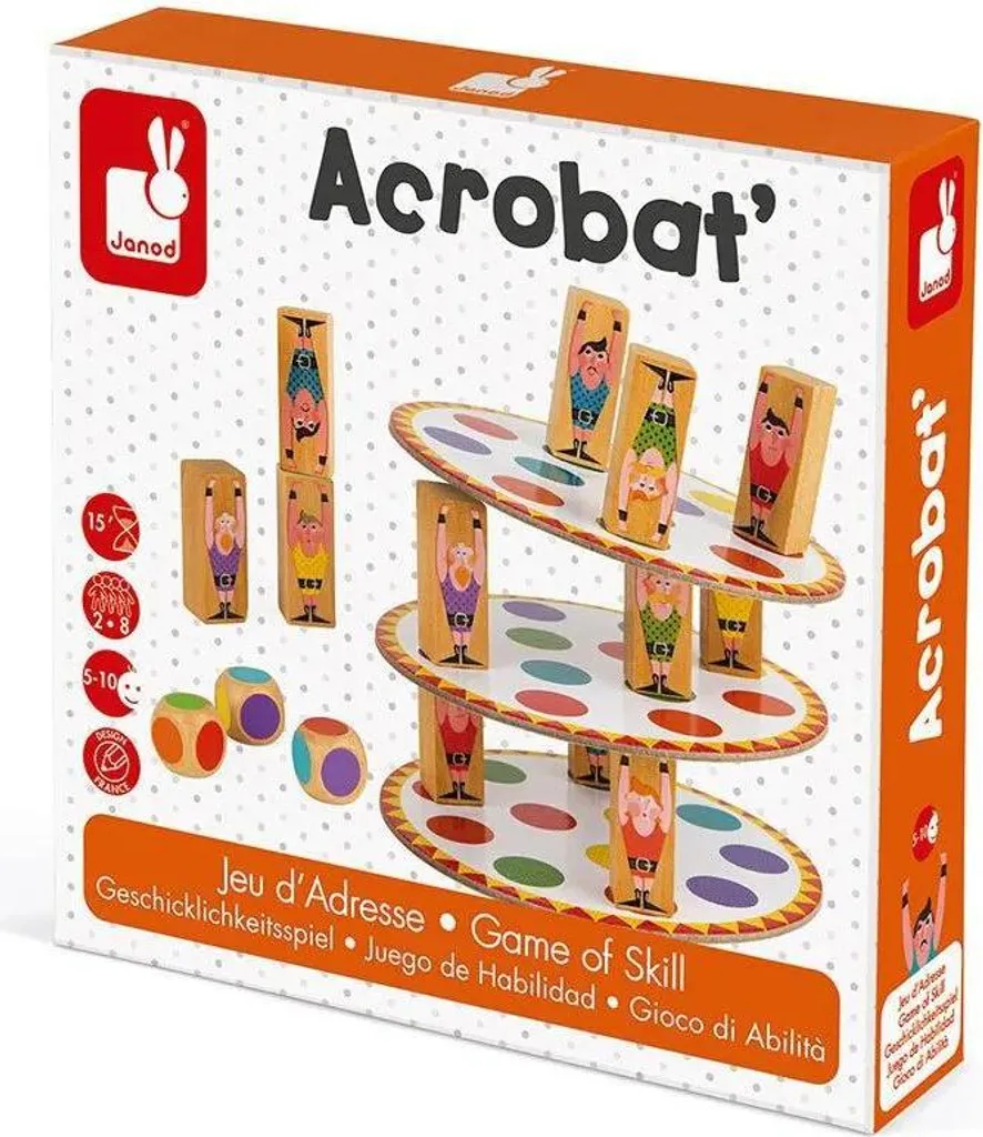 Améliorer la Concentration Enfant avec le Jeu Acrobat Janod en Bois