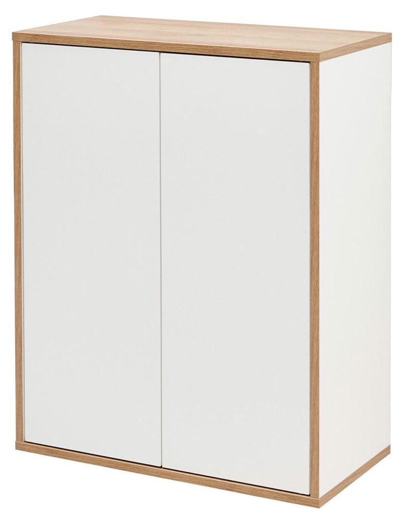 BadeDu MINHO Midischrank 60 cm in Weiß Moderner Skandinavischer Stil, Flexibel Einsetzbar, Ideal für Jedes Zuhause
