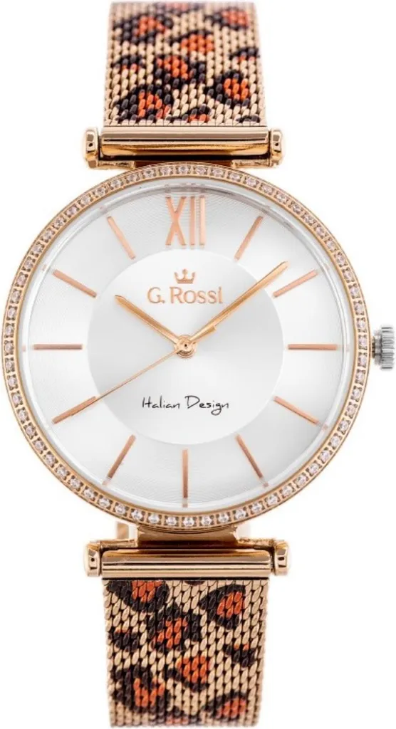Montre G. Rossi G.r12964B-3D3 étanche avec cadran raffiné et boîte luxe