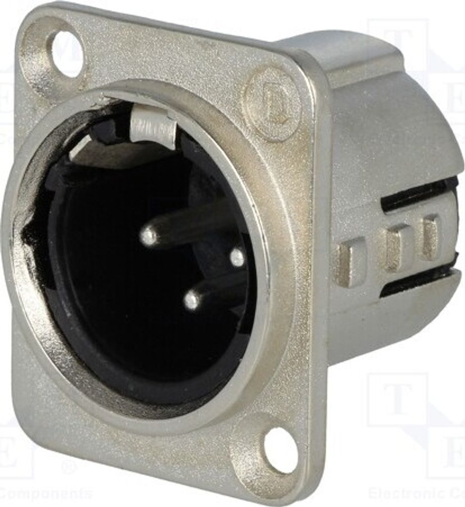 1x Buchse 15A 717-0300 -Steckverbinder 50V gerade PIN: 3 männlich verbert Löten