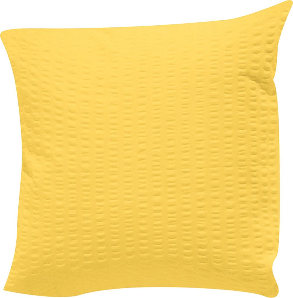 Erwin Müller Kuschelkissenbezug Rosenheim" gelb 40x40 cm"