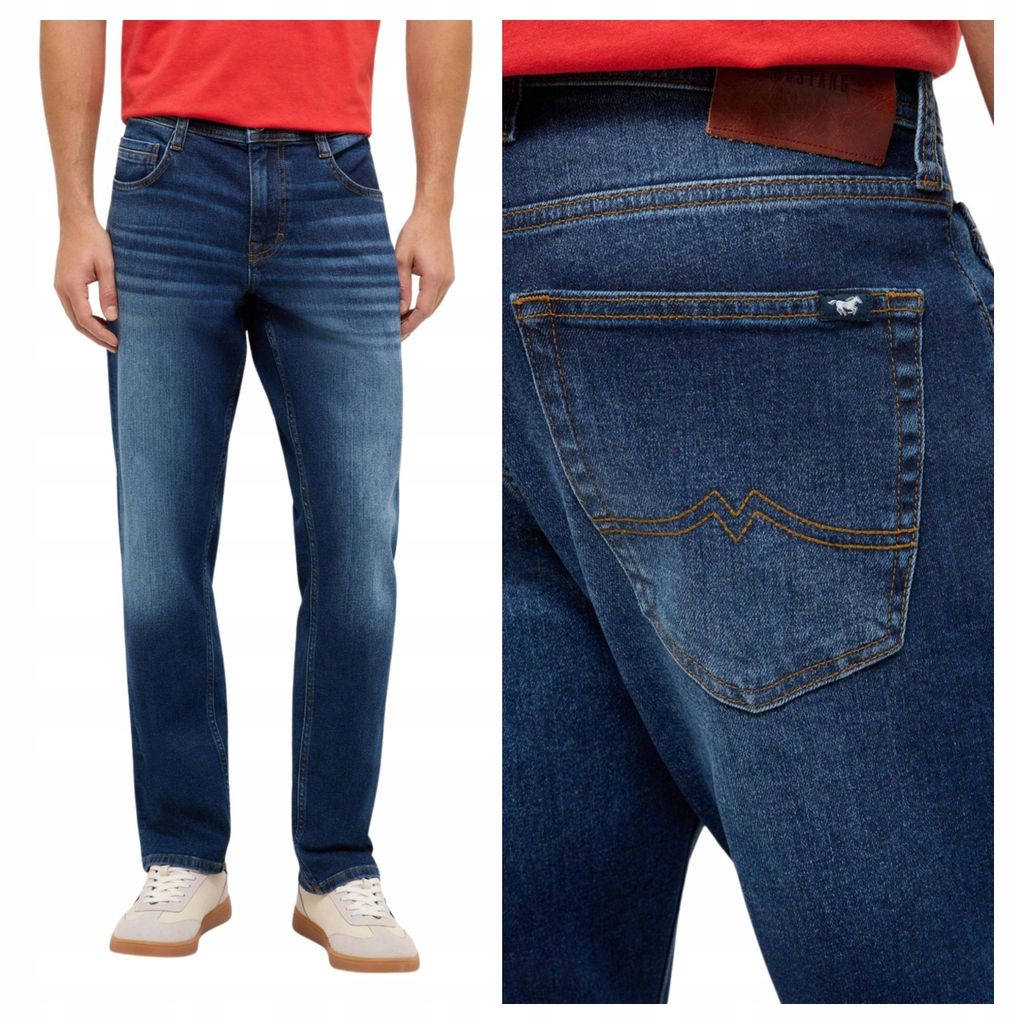 Mustang | Style Denver Straight Jeans Herrenhose Blau W32 L30