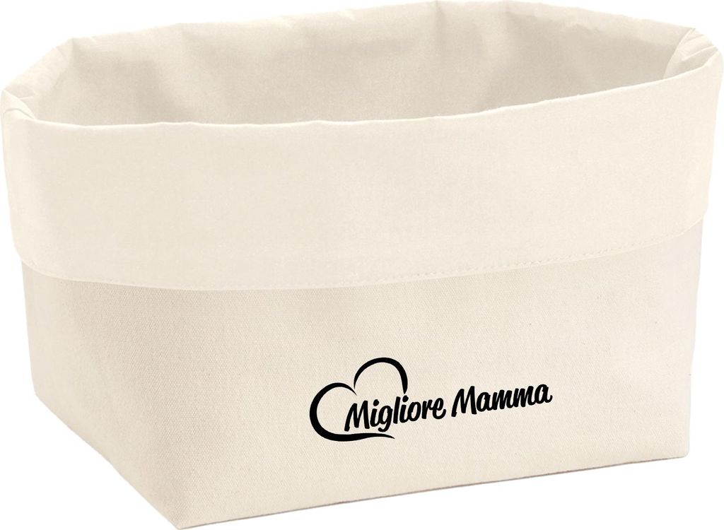 Huuraa Organizer Migliore Mamma Cuore 8 Liter Large Canvas Baumwolle Utensilo Geschenkidee