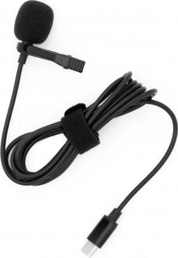 SYSTEM-S USB Typ C Mikrofon Lavaliermikrofon für Interview YouTube Videokonferenz Podcast