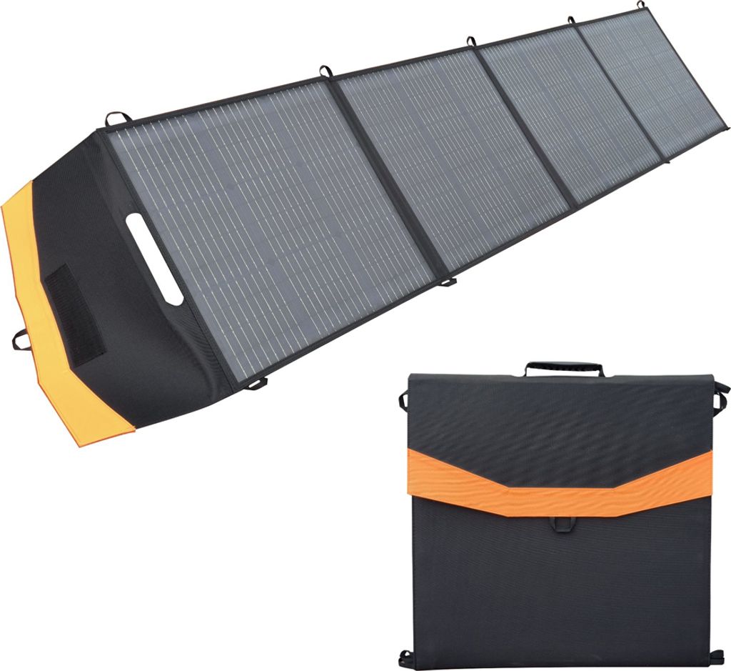 200W Solarpanel Solarmodule Flexible Monokristallin Solar Ladegerät 18V mit 3 USB-Anschluss für Powerstation,Garten, für Camping RV Wandern,Tabl...