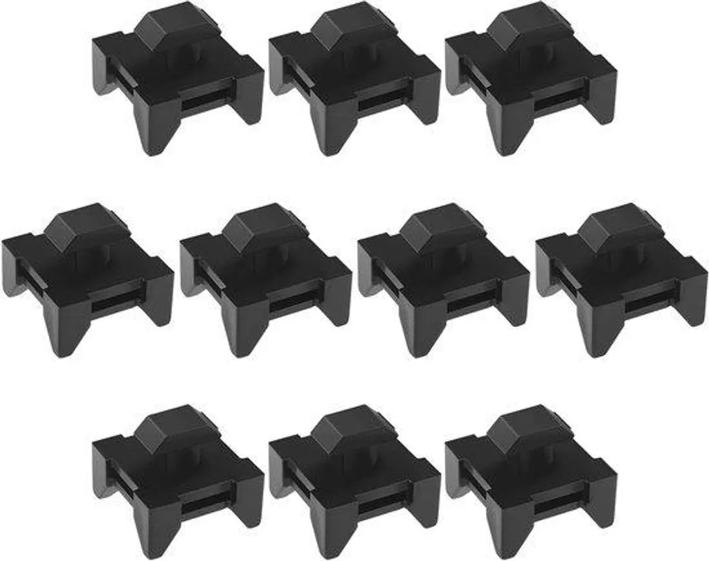 Fixation de câble pour rail alu 4040 noir, lot de 10 serre-câbles ES
