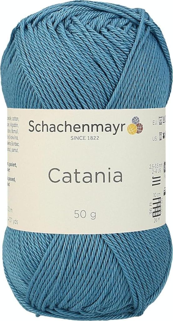 Schachenmayr Catania, 50g Kachelblau Handstrickgarne Produktbild 